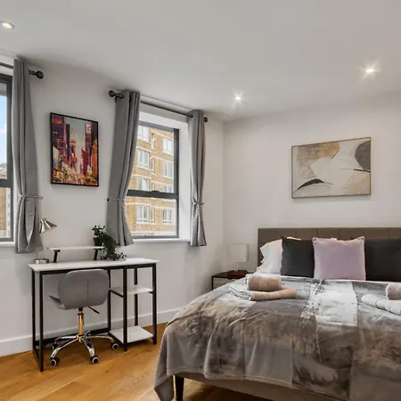 Апартаменты A Vibrant 2 Bed & 2 Bath In Old Street Zone 1 Лондон Экстерьер фото
